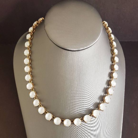 kate spade Jewelry - Kate Spade Fancy That Necklace White Crystals in  Goldplated Setting